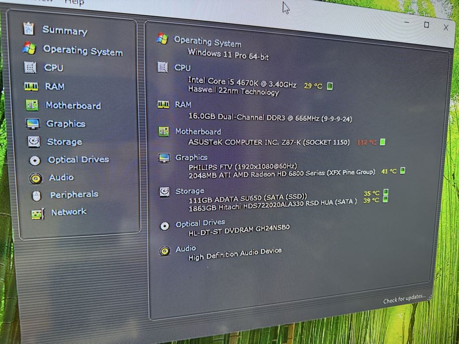 Pc intel i5 4670k, 16gb ram, Amd HD 6870 2gb, ssd 120gb, hdd 2tb