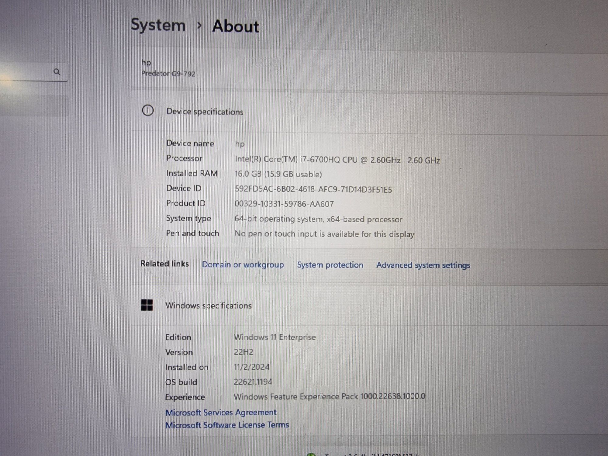 Лаптоп ACER predator