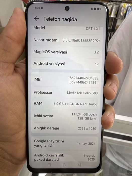 telefon xonor x8a