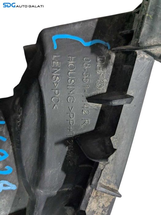 Far Stanga Halogen Renault Megane 2 2002 - 2008 Cod 085511142R (Ghidaje Bara Lipsa) [L6928]