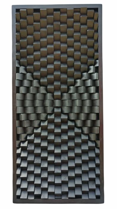 Panel acustic | Sound diffuser din lemn masiv | 60x60 cm