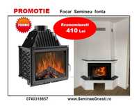 REDUCERE Semineu Fontă / Focar Seminee 18 kw - 150 kg