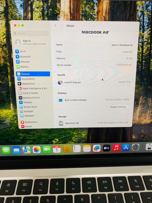ЧИСТО НОВ !!! Apple MacBook Air 13" 2025, Apple M4, 16GB RAM, 256GB, Sky Blue, 100% BH ТЕХНОПОЛИС — миниатюра 9