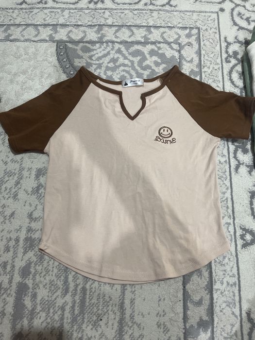 Футболка укороченная для девочек