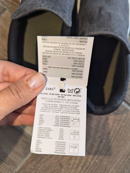 Zara pantof-expadrila Slip-On Casual Charcoal masura 32/33 baieti/fete