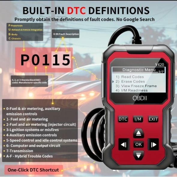 Scanner masina OBD2. Tester diagnoza universal