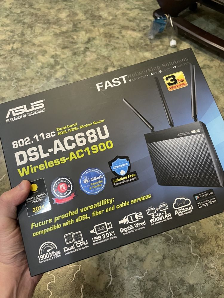 Модем Asus adsl AC68U