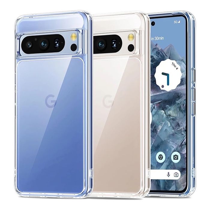 Google Pixel 8 8 PRO 9 9 Ultra - Husa Silicon Transparenta / Neagra