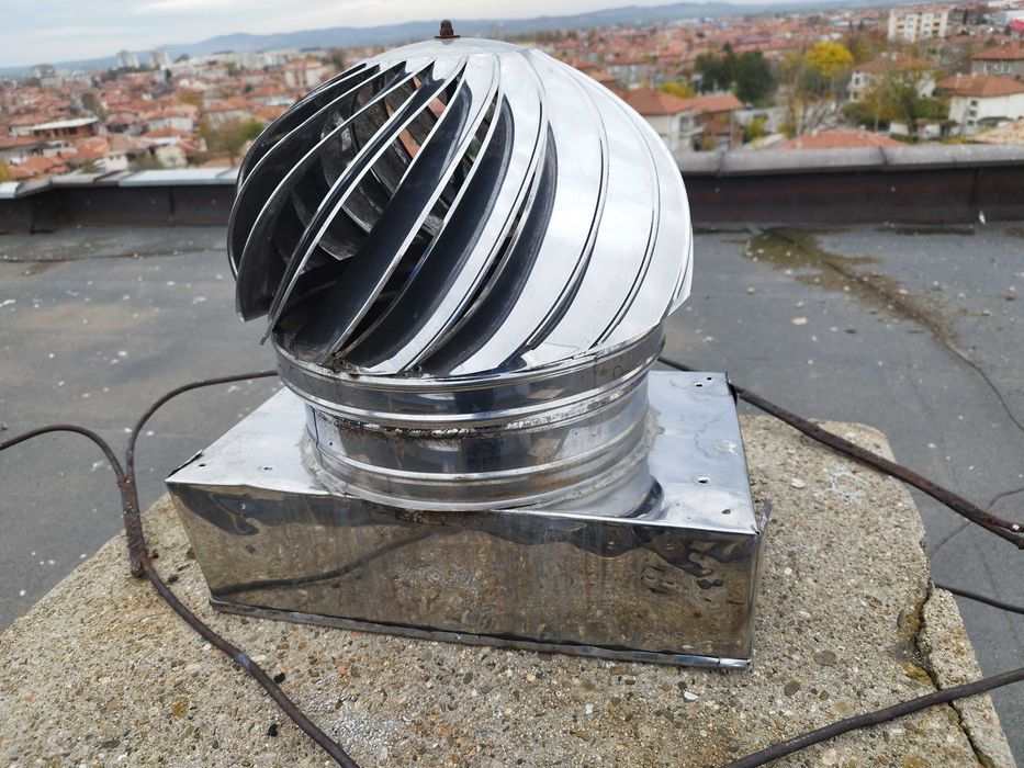 Шапка за комин въртяща инокс Ф 300