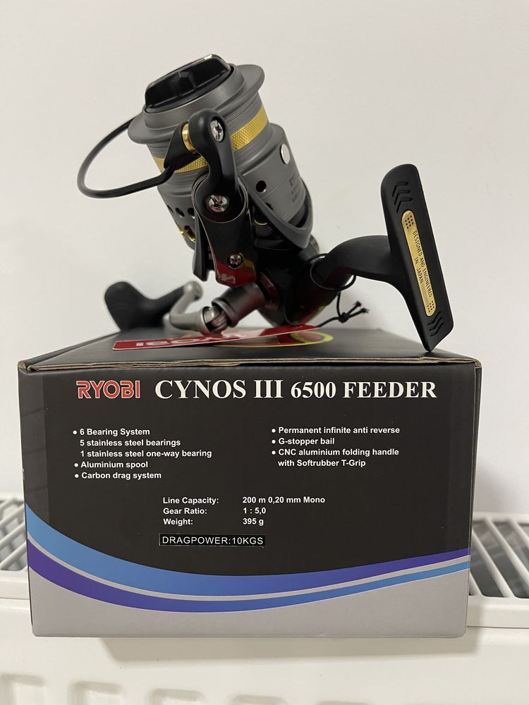 Vând mulinetă feeder ryobi cynos 8500