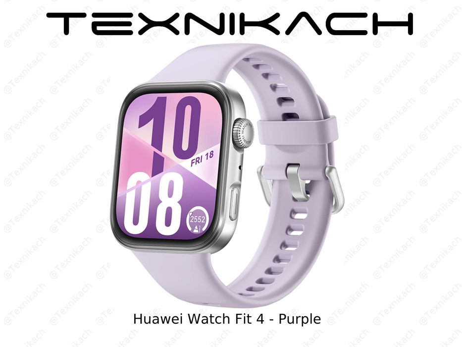 Новый • Huawei Watch Fit 4 • Black • Gray • Purple • White • Доставка