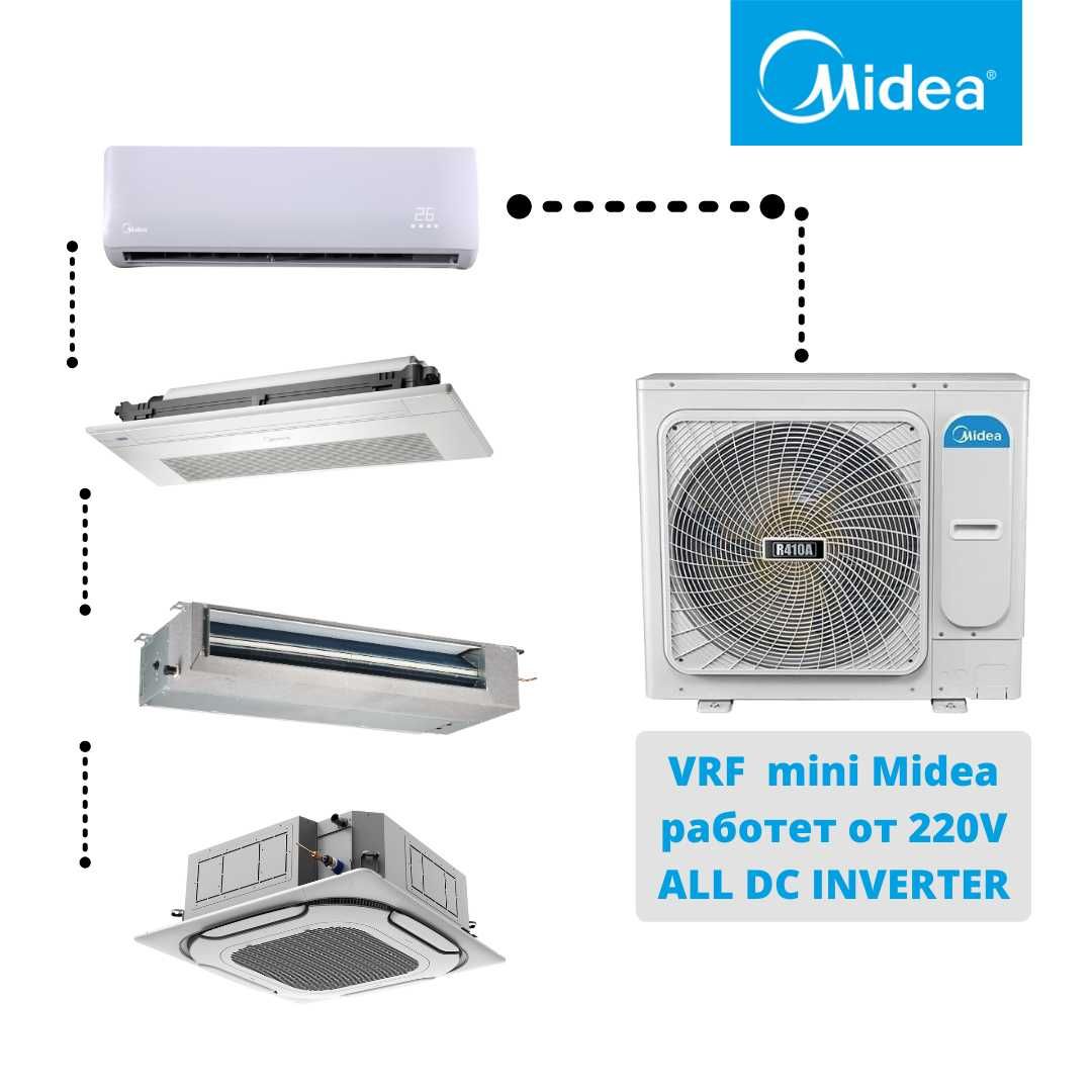 Midea VRF mini  MDV-V120W/DHN1(D)-12кВт. Мультизональная система 220V