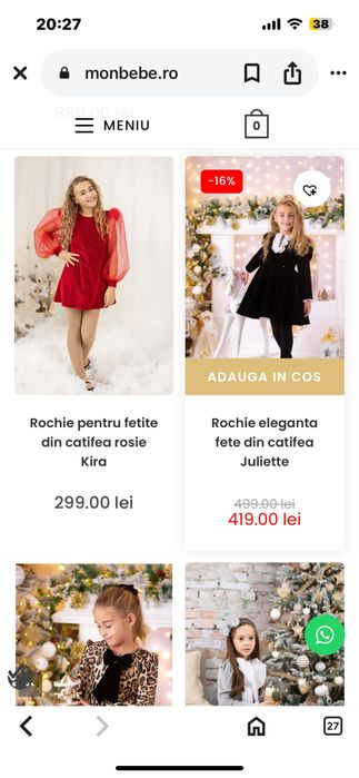 Rochii fetite purtate o singura data mon bebe