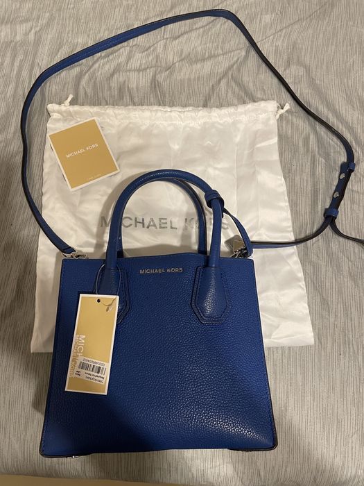 Geanta Michael Kors Mercer studio small electric blue noua cu eticheta