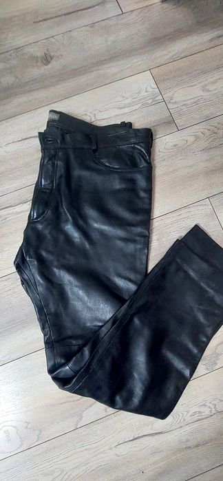 Кожаные брюки, джинсы. Размер 56.