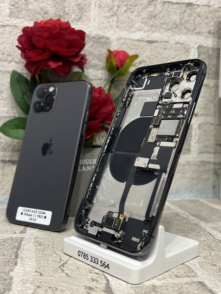Carcasă iPhone 11 Pro NEGRU (Originală)