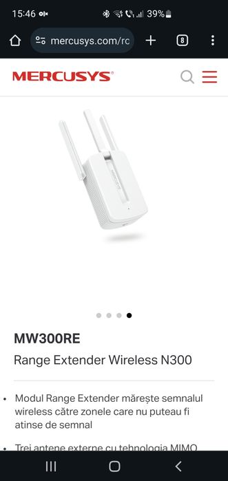 WI-FI Range extender Mercusys