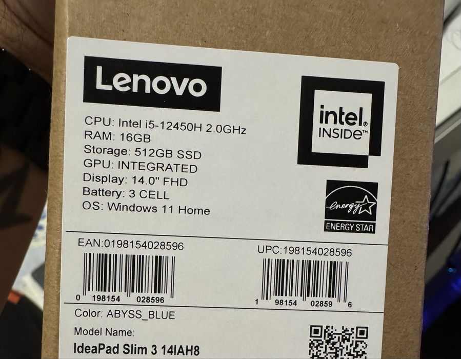 Laptop Lenovo Ideapad i5-12450h 16/512gb SIGILAT