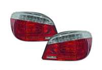 LED стопове BMW E60 5 червени бели хром Лед мигач БМВ Е60 03-07'