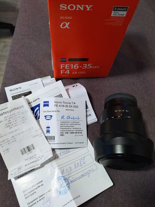 Обектив Sony FE 16-35mm f/4 OSS Vario-Tessar T* ZA