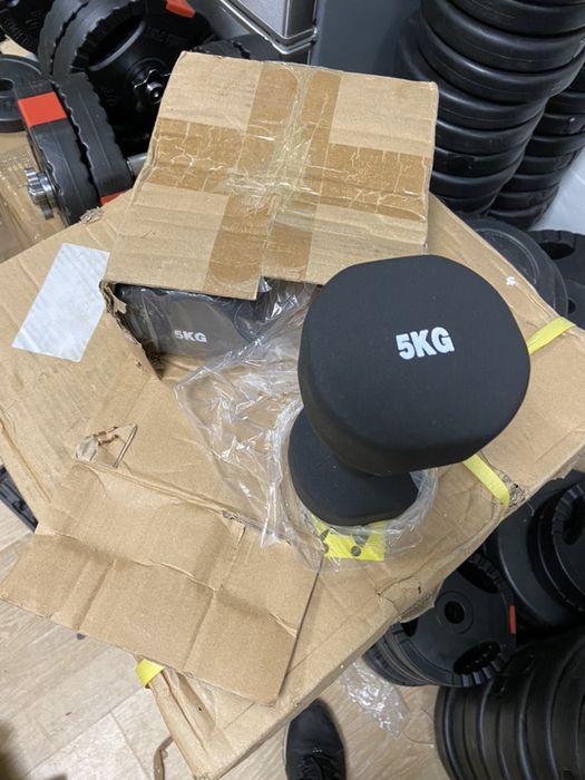 Gantere fixe 5 kg profesionale 5+5=10 kg noi made in germany pret 100