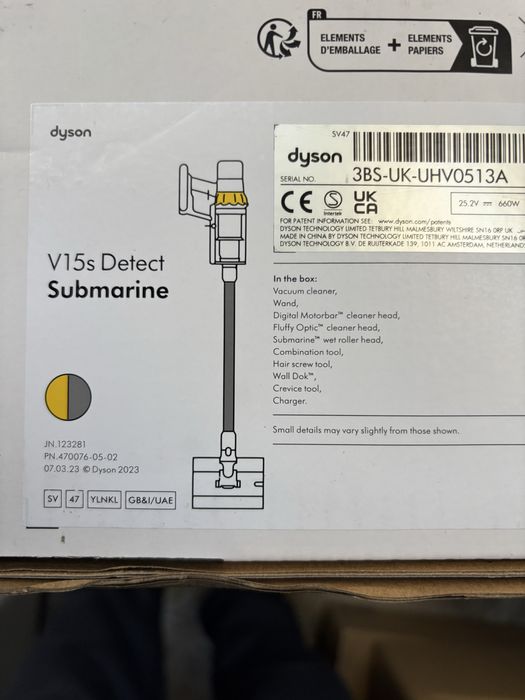 Dyson v15 detect submarine