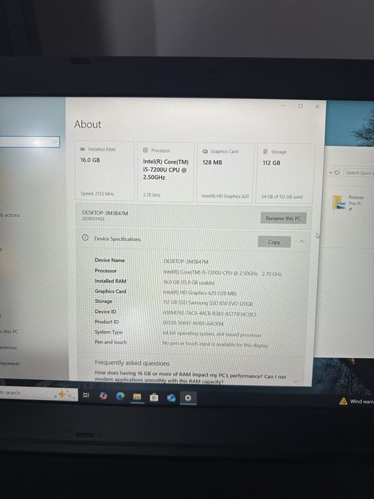 Laptop Lenovo Thinkpad L570