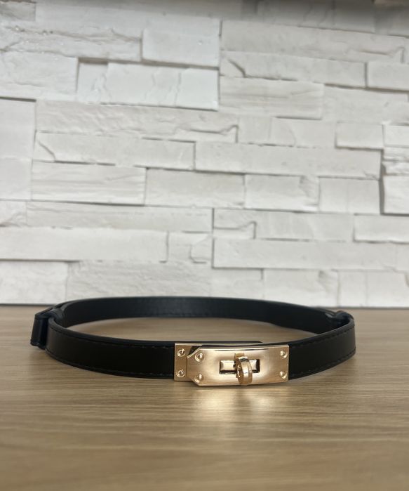 Дамски колан в кафяв и черен цвят Н*r*еs