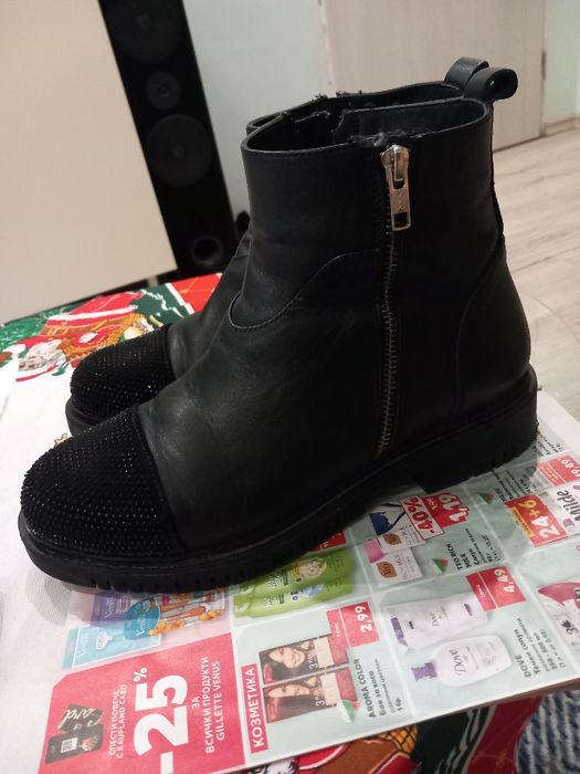 Дамски боти от естествена кожа 40 номер