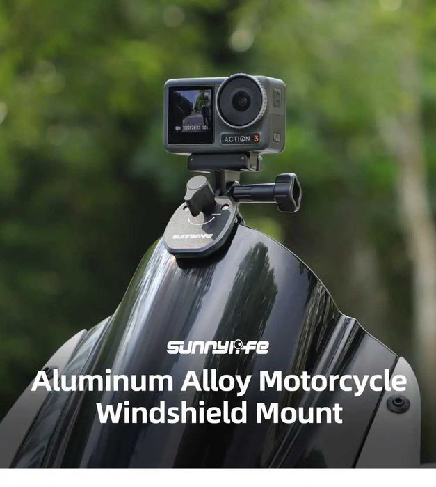 Prindere parbriz moto motocicleta camere de actiune GoPro, DJI, Insta
