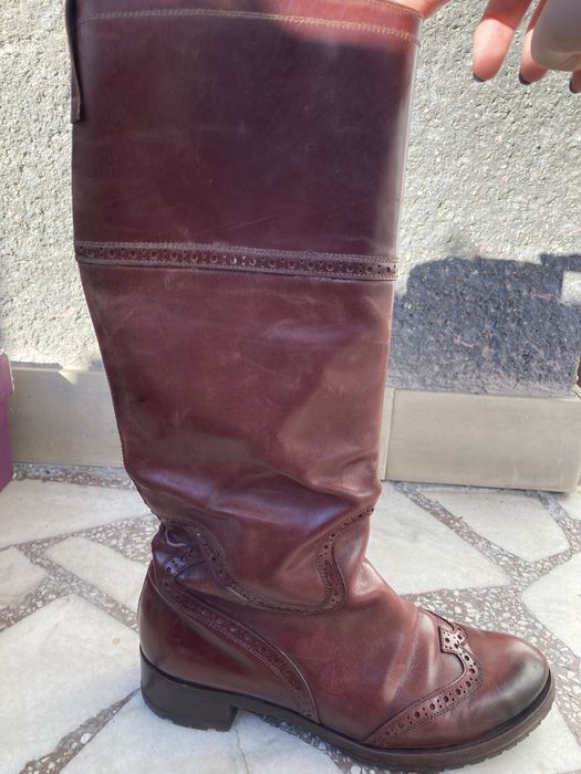 Cizme din piele Sciapo în cutia originală