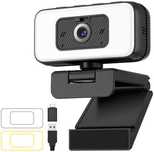 Нова USB уеб камера 2K 60fps с шумопотискане, зуум и LED осветление