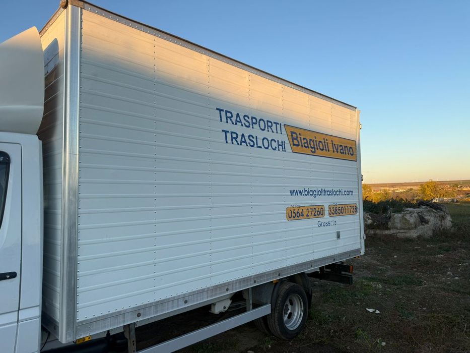 Cub Aluminiu 4.45 M Bena fixa  ( Iveco daily ,Mercedes Sprinter) depoz