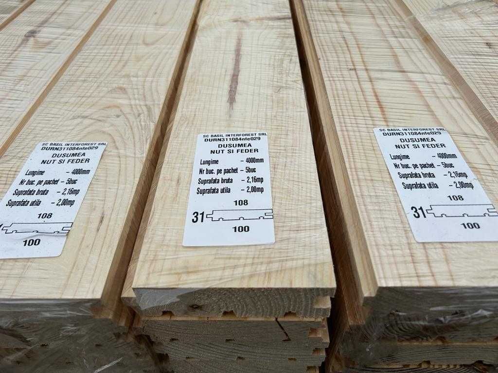 PROMOTIE! Dusumea pin silvestru  31x108x4000mm - PRET DE PRODUCATOR
