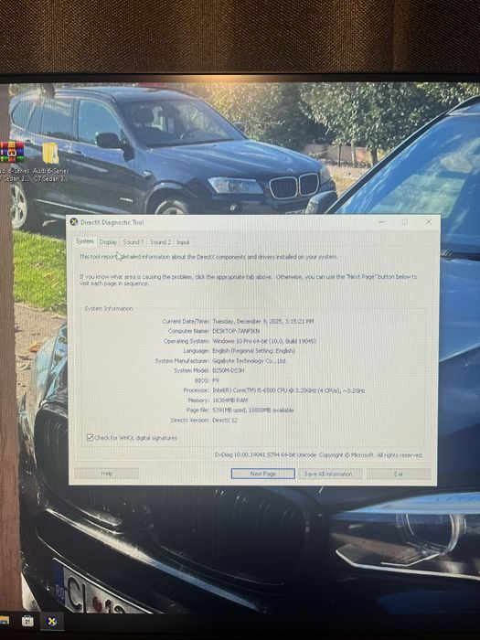 Vand Setup Complet Aqiris core i5 gtx 1050!