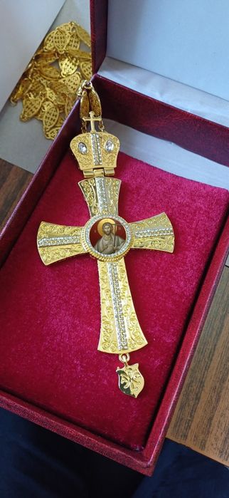 Cruce aurie cu lant personalizata