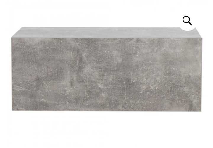 Нощно висящо шкафче -индустриално -50 см ширина в цвят бял ,светъл дъб