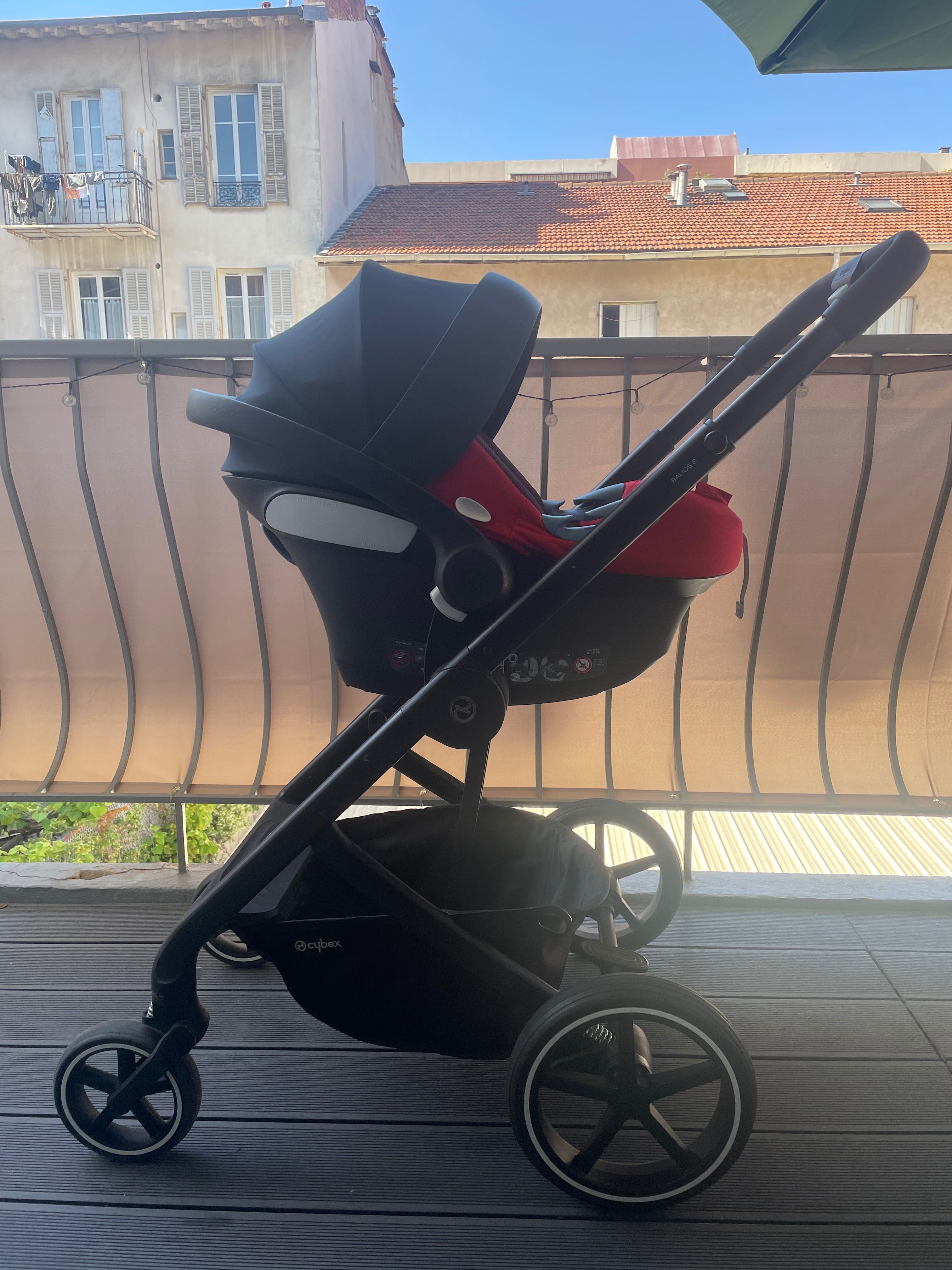 Количка Cybex  Balios S Lux Ferrari black+столче за кола Cybex Ferrari