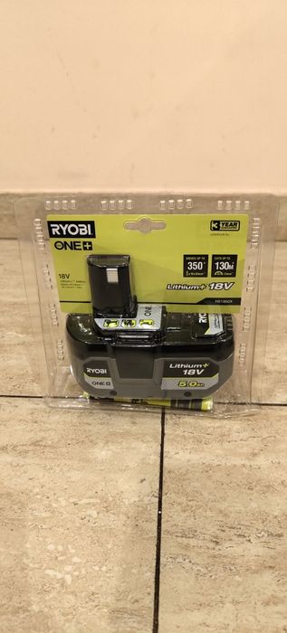 Acumulator Ryobi ONE+ 18V și 5.0Ah/RB18L50