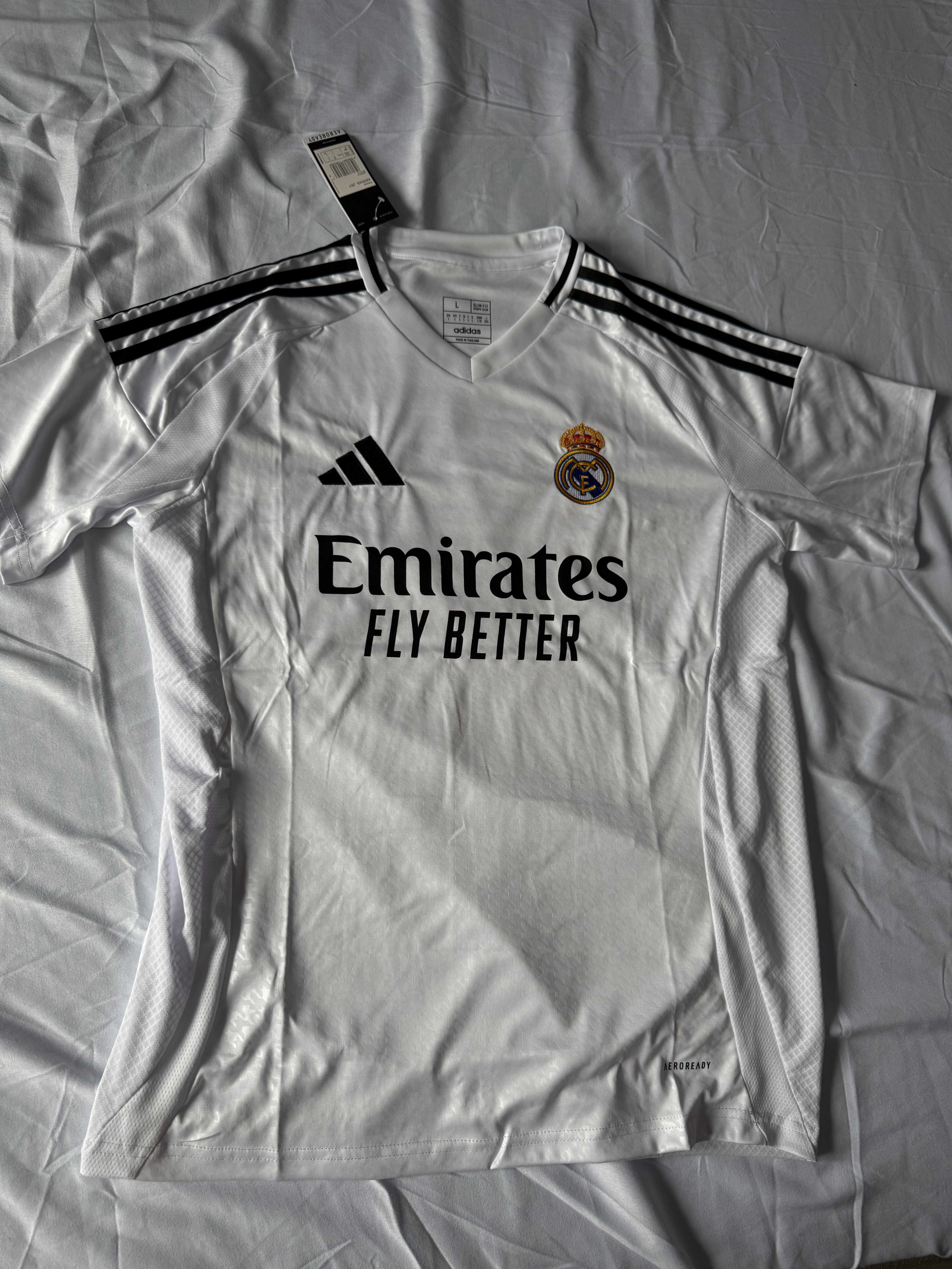 Tricou Real Madrid alb acasa fotbal