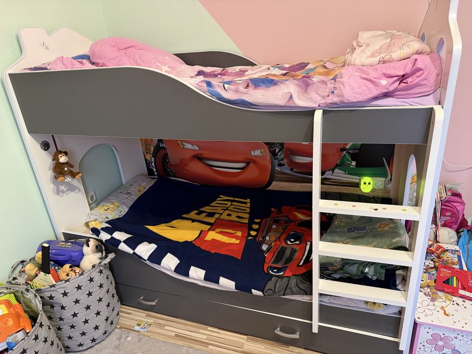 Двуетажно детско легло 80/180