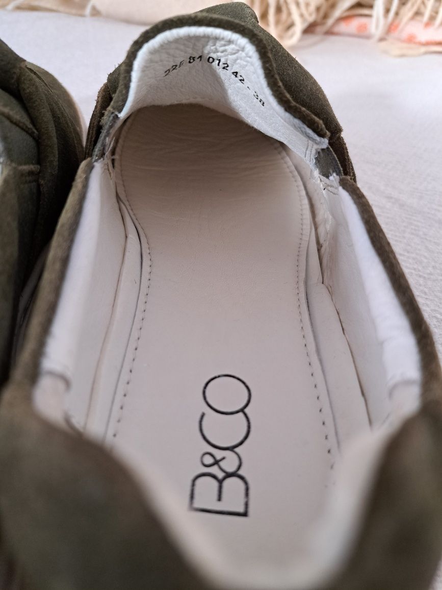 Teniși / Pantofi B&CO Shoes, mărimea 38, piele naturală