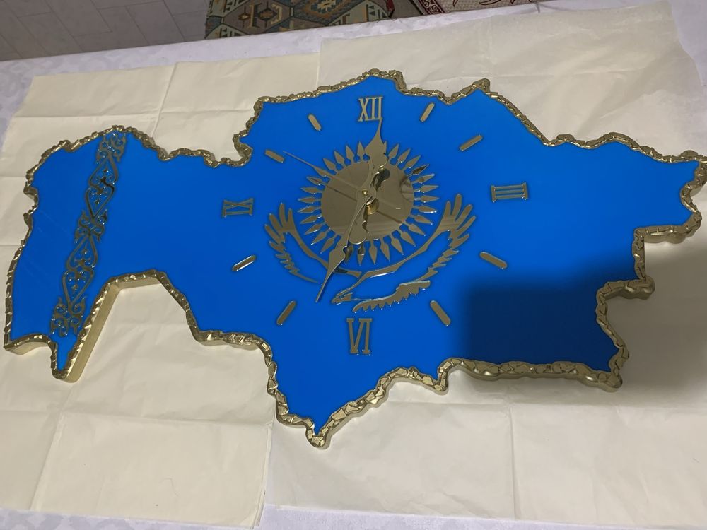 Карта Казахстана часы