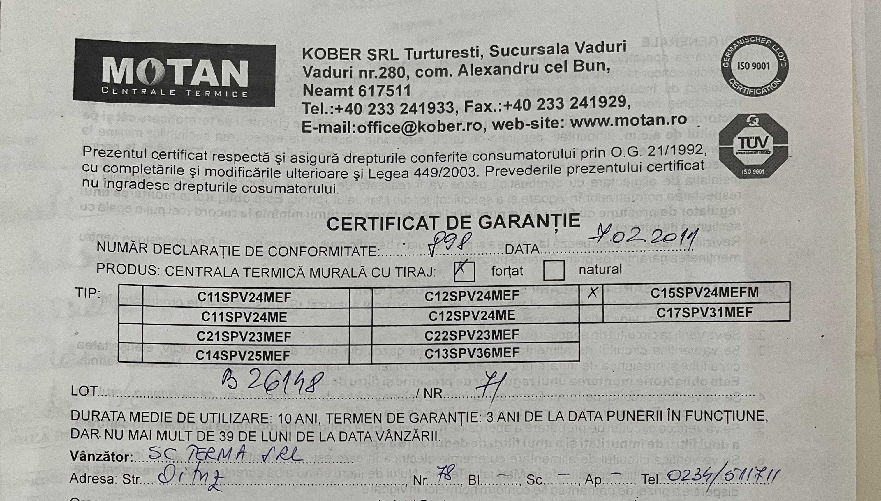 Centrala Motan Optimus MT