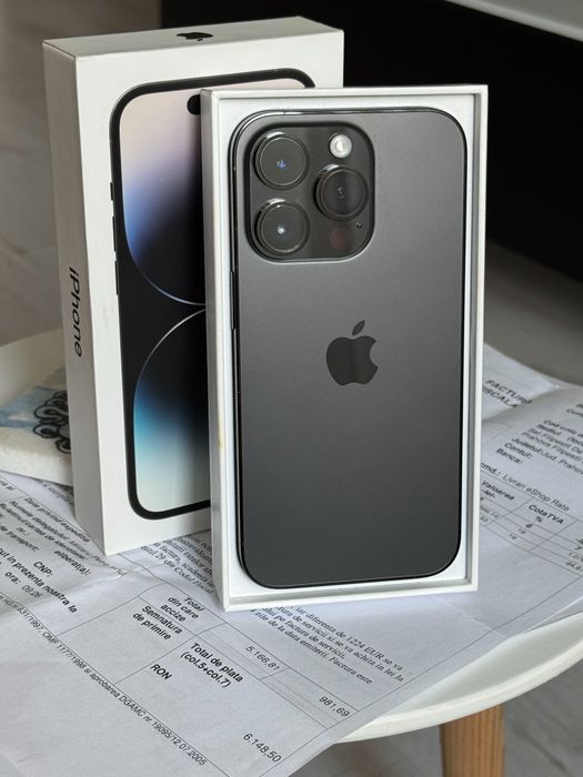iPhone 14 Pro - 128GB - Space Black - Documente Factura