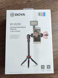 Lavaliera Boya BY-VG380, Vlogger Kit cu Microfon BY-MM1 Mini Trepied
