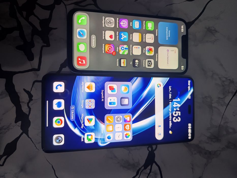 iPhone 13 mini și honor magic 7 lite redmi 13