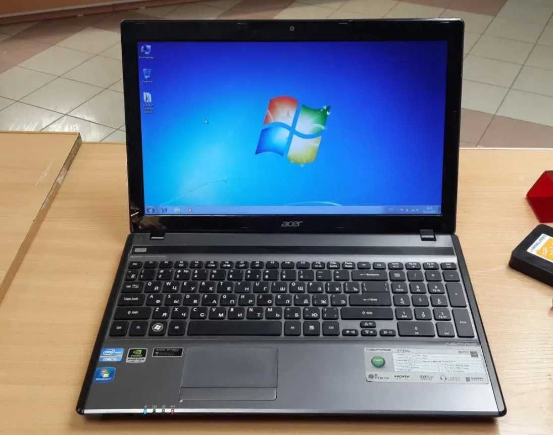 Ноутбук Acer Aspire 5755g, intel core i5, 8гб ОЗУ, 128гб SSD диск