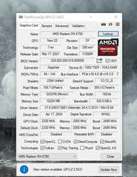 Продам новую видеокарту AMD SAPPHIRE RX6700 10GB