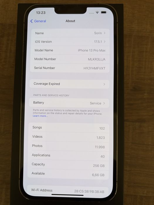 Iphone 13 pro max 256 gb